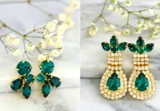 گوشواره سبز زمردی