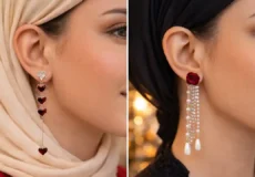 گوشواره آویزی لاکچری