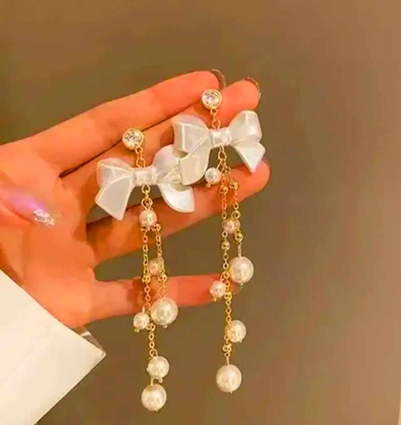 گوشواره آویزی لاکچری