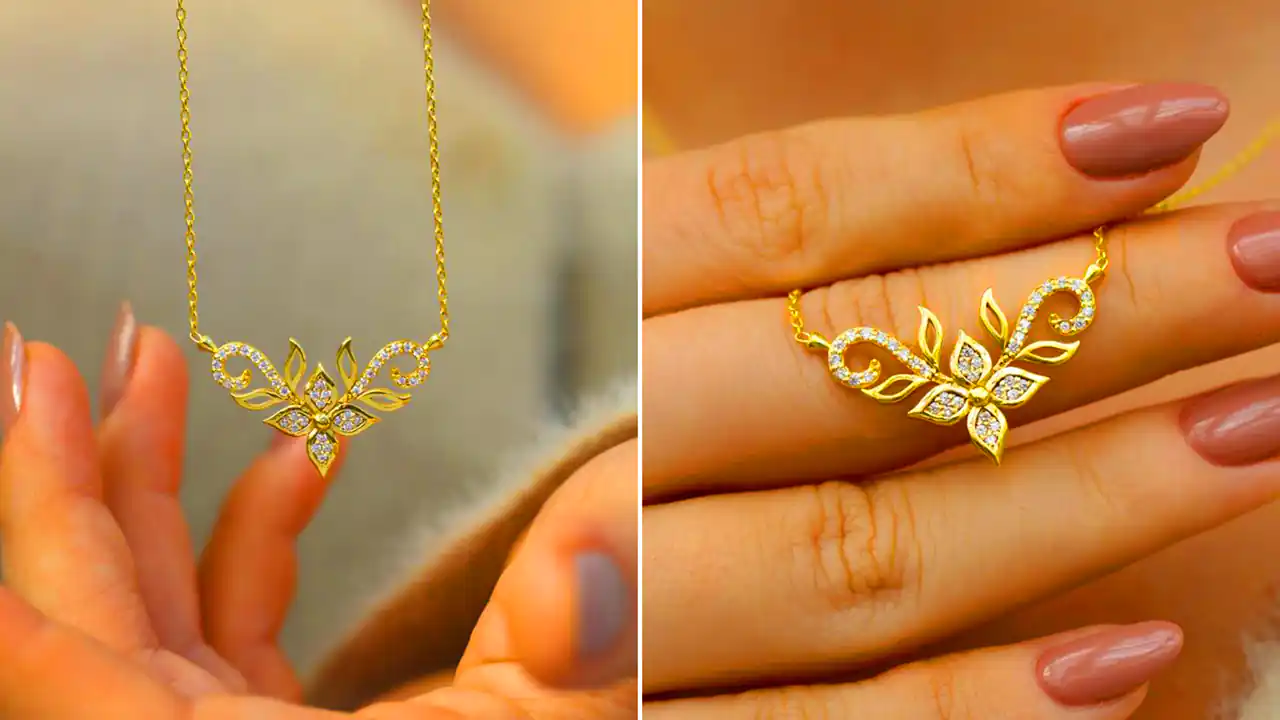 گردنبند ظریف و زیبا طلا