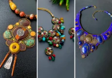 گردنبند چوکر رنگارنگ هندی