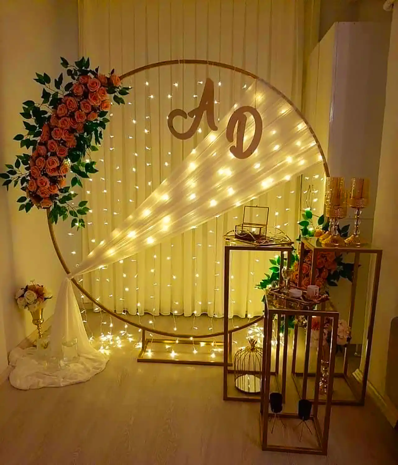 حلقه و جایگاه عروس و داماد