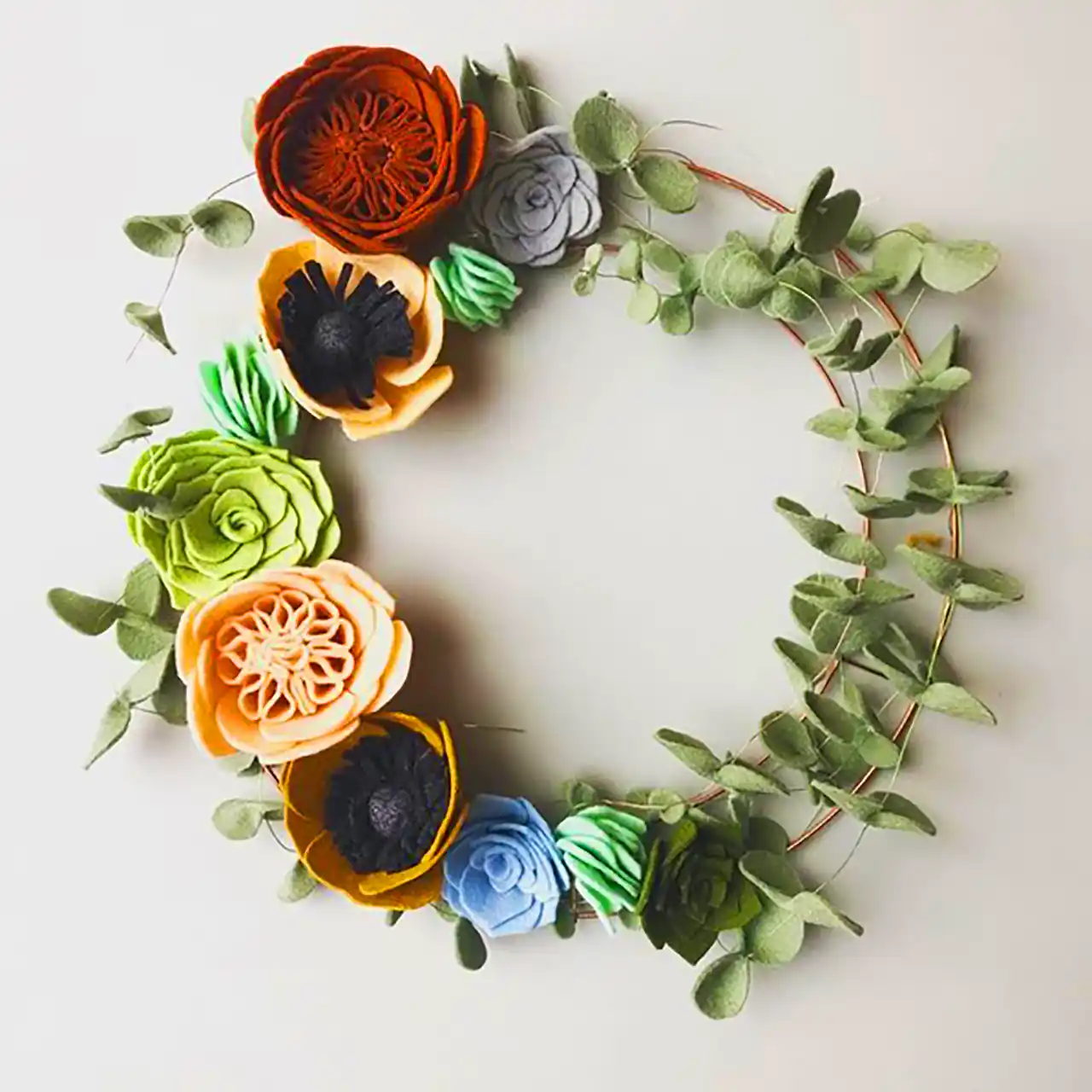 حلقه گل دکوری شیک