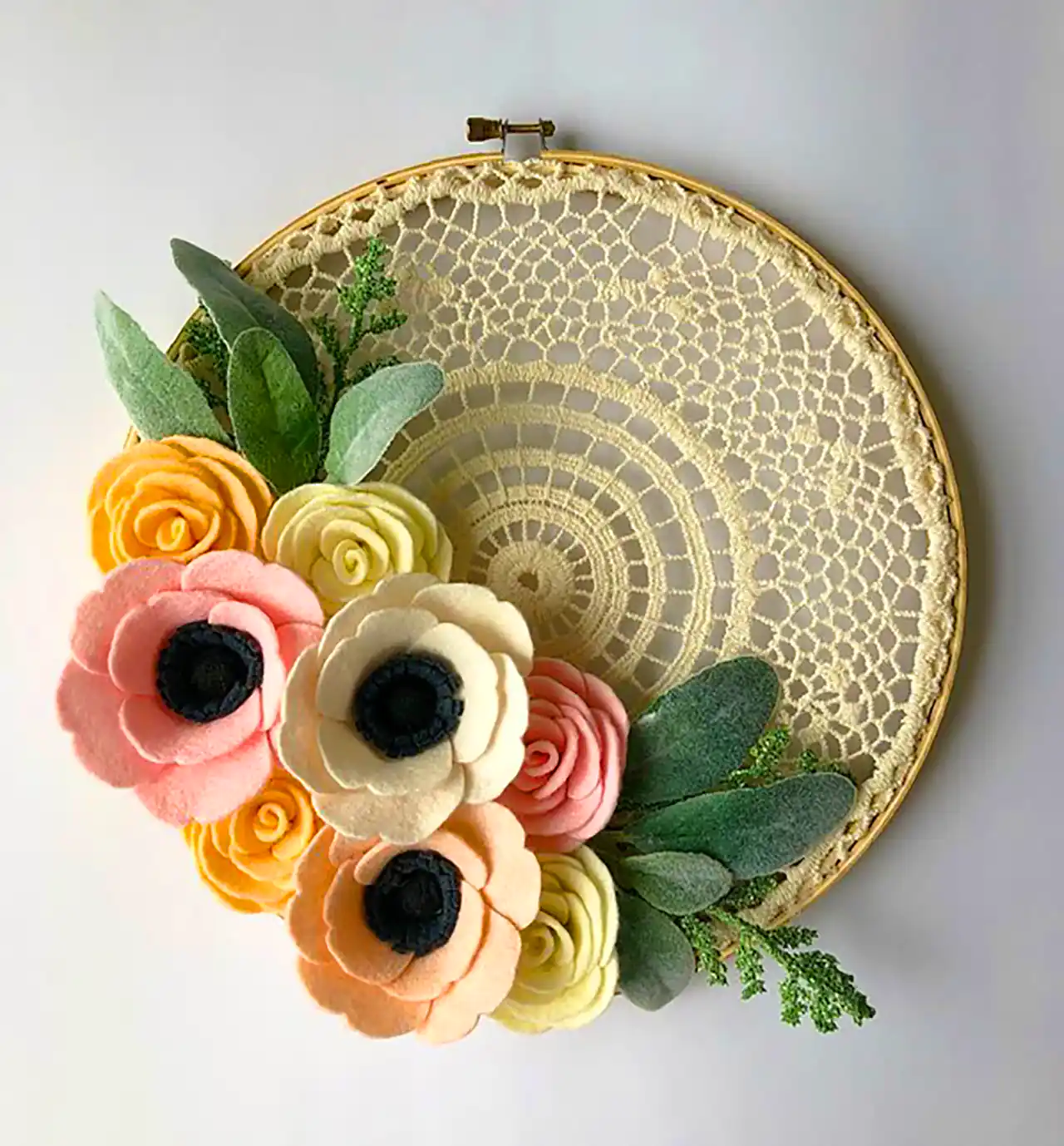 حلقه گل دکوری شیک