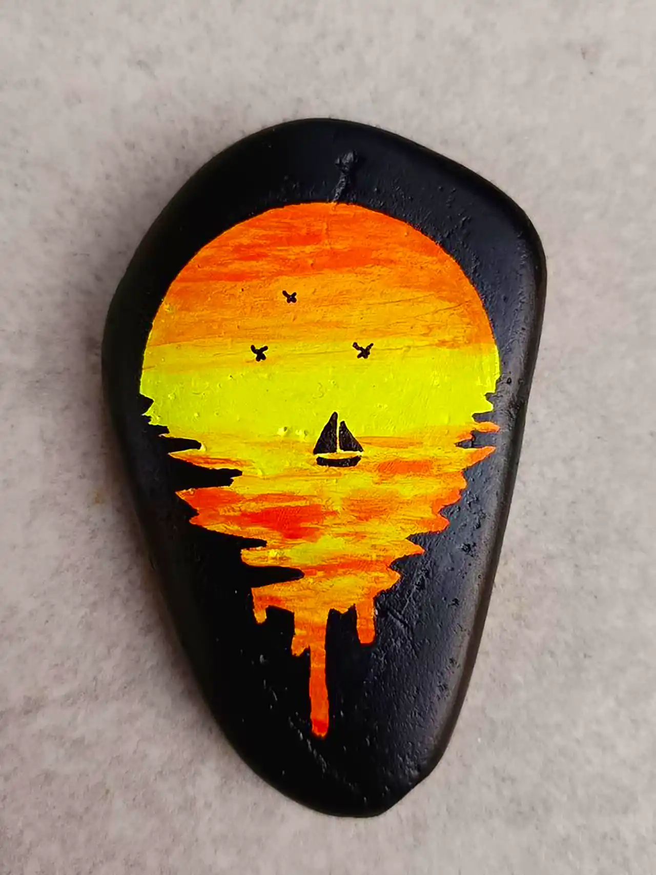 هنر نقاشی روی سنگ 