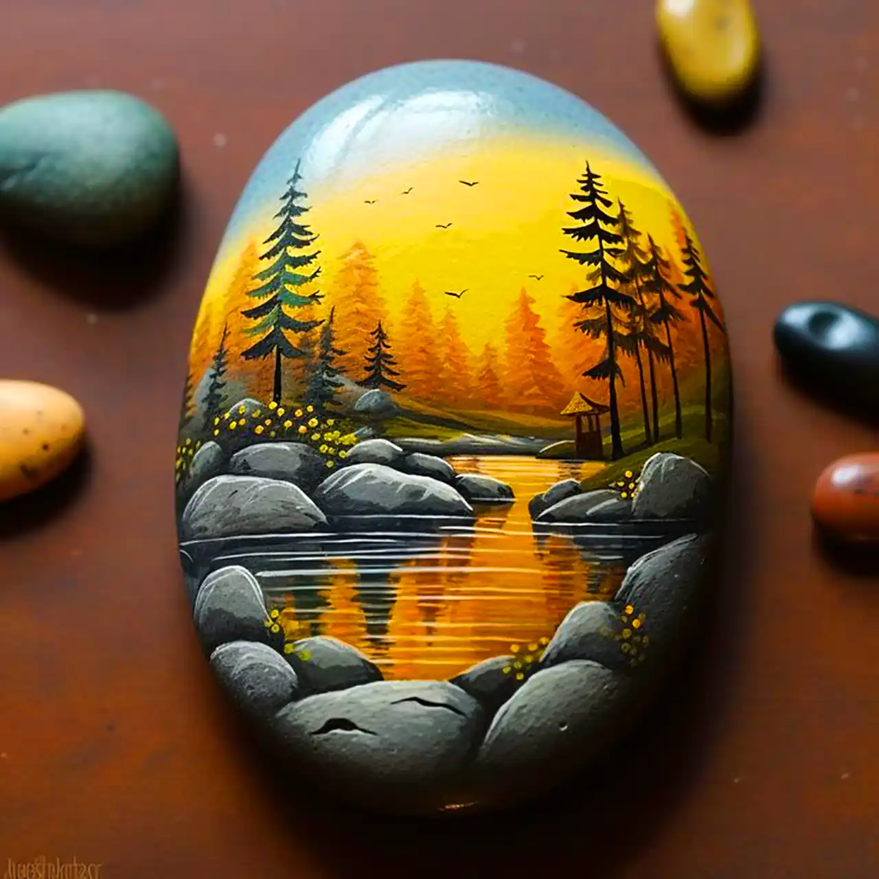 هنر نقاشی روی سنگ 