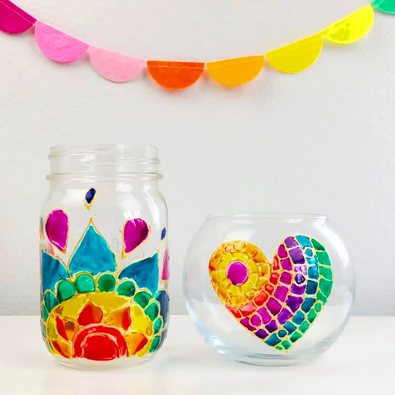 هنر ویترای روی شیشه