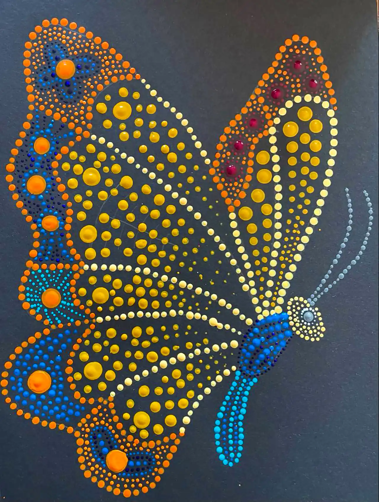 هنر نقطه گذاری روی بوم