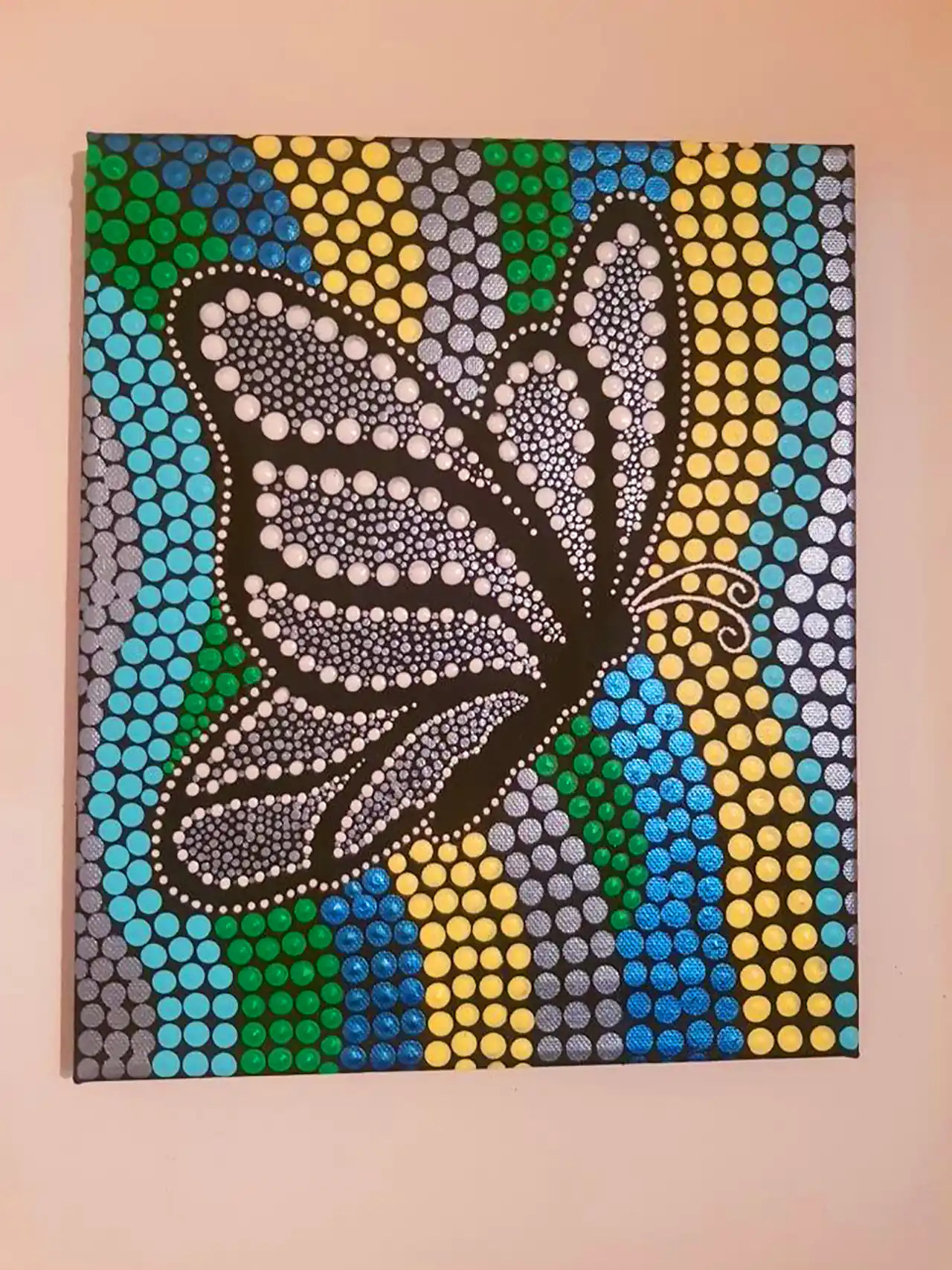 هنر نقطه گذاری روی بوم