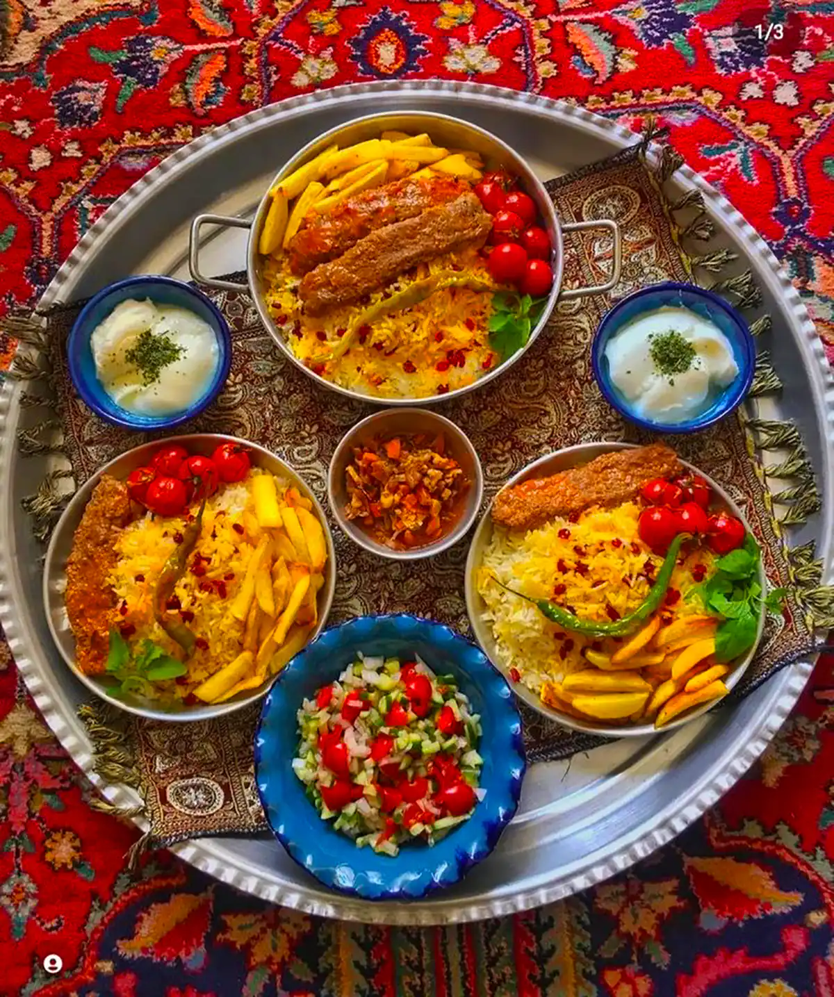 ایده سرو غذای ایرانی