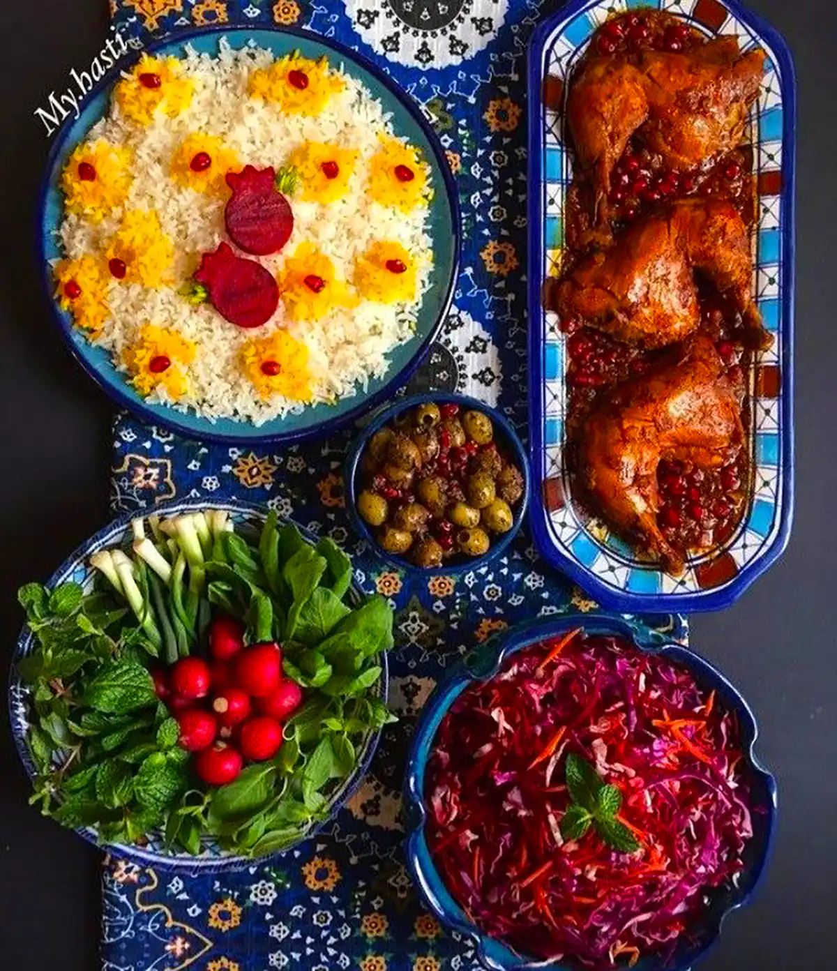 ایده سرو غذای ایرانی