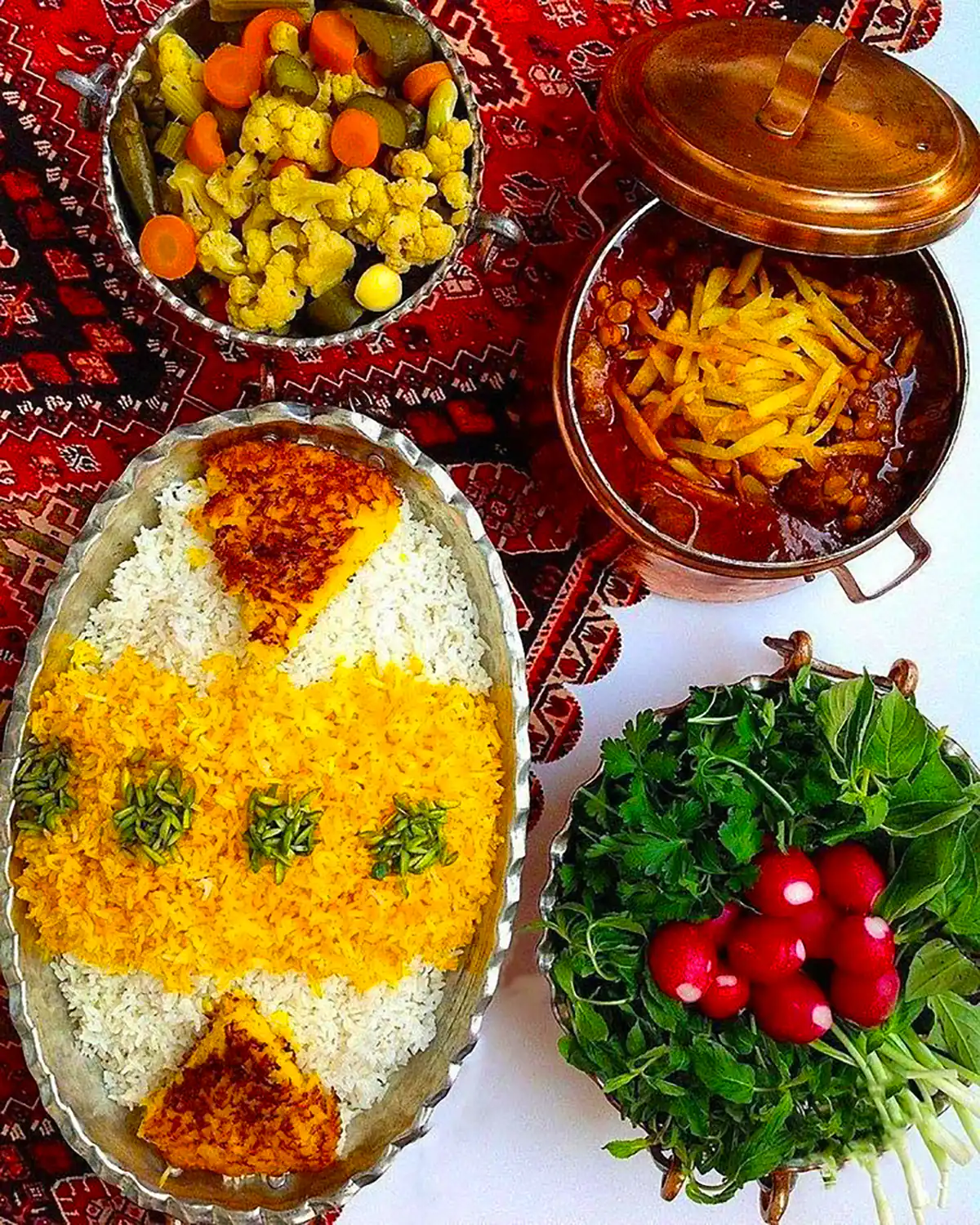 ایده سرو غذای ایرانی