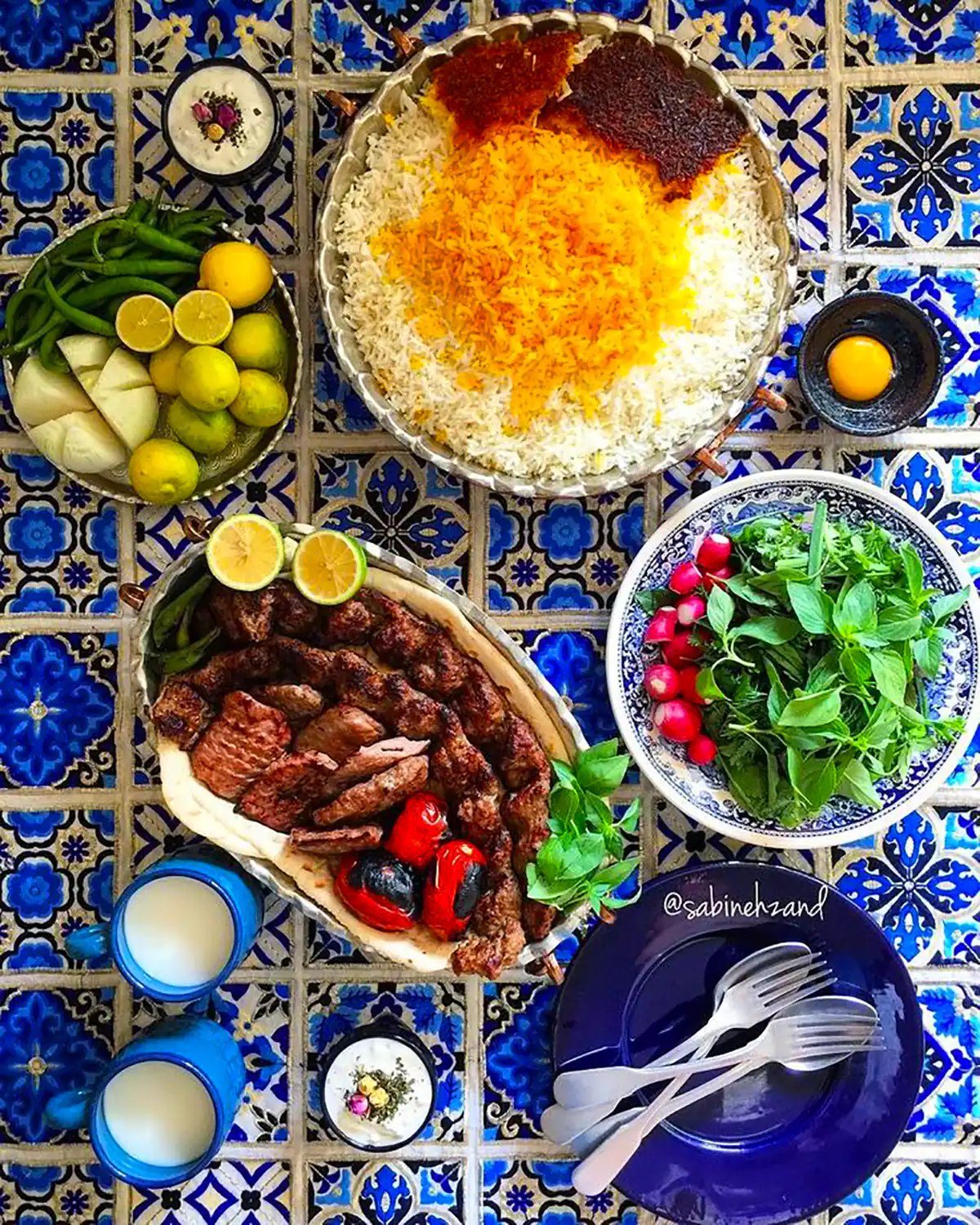 ایده سرو غذای ایرانی