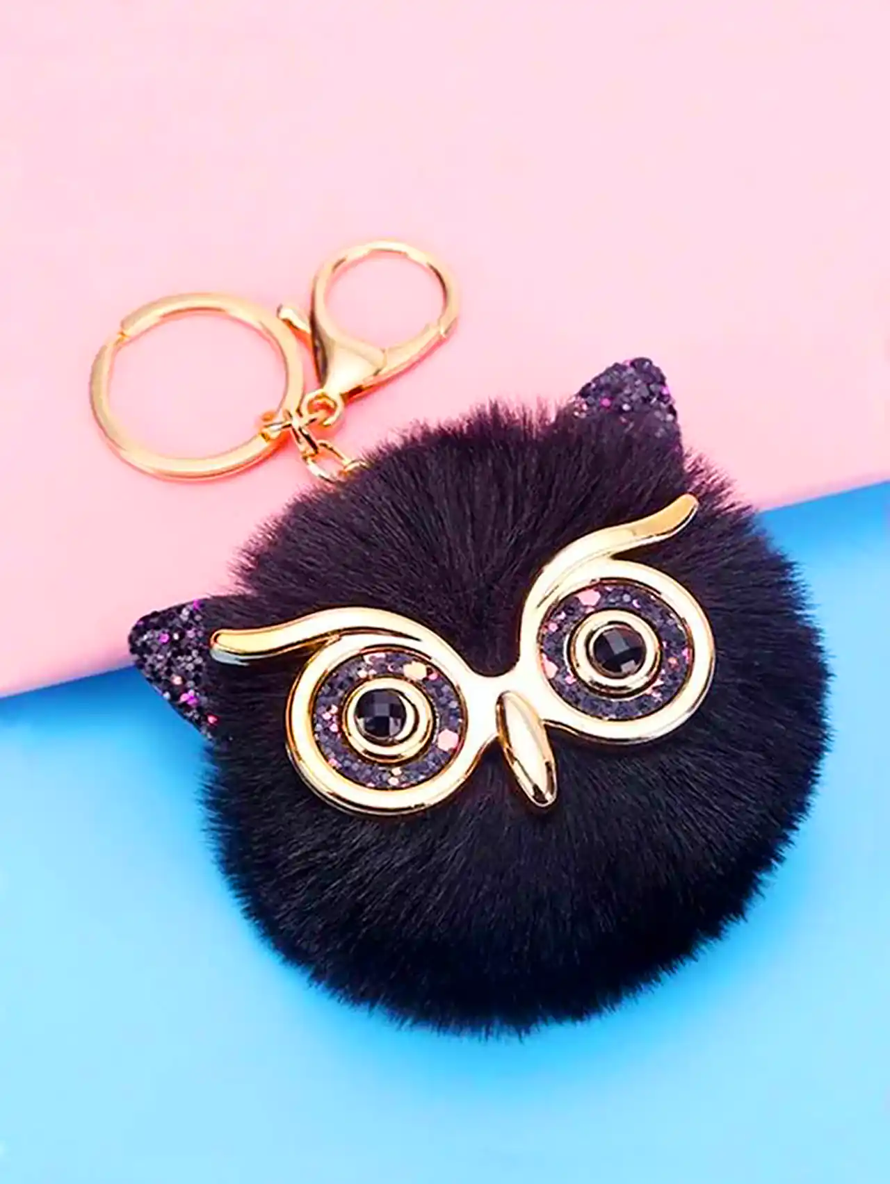 جاکلیدی پشمی فانتزی گربه ای