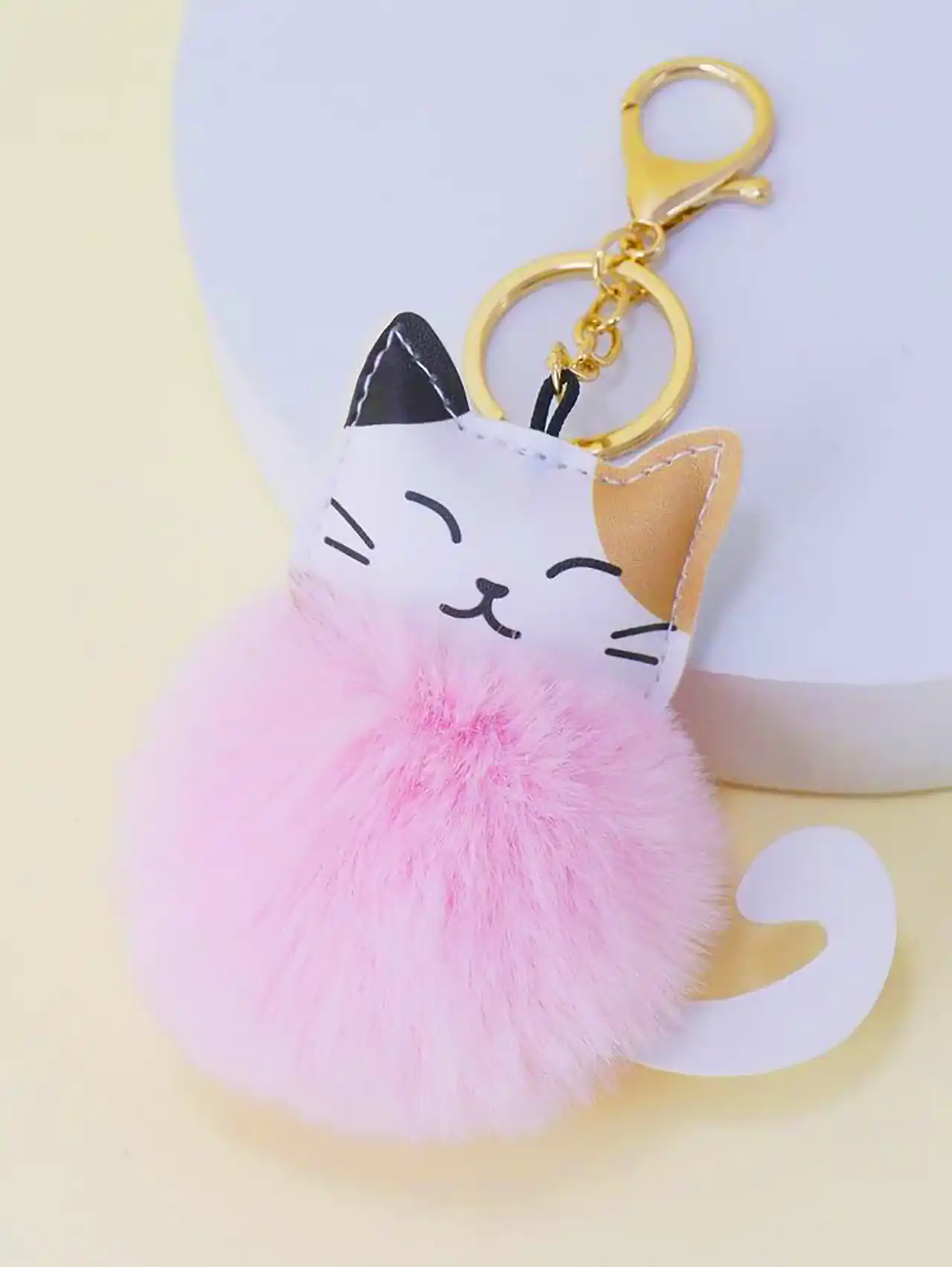 جاکلیدی پشمی فانتزی گربه ای