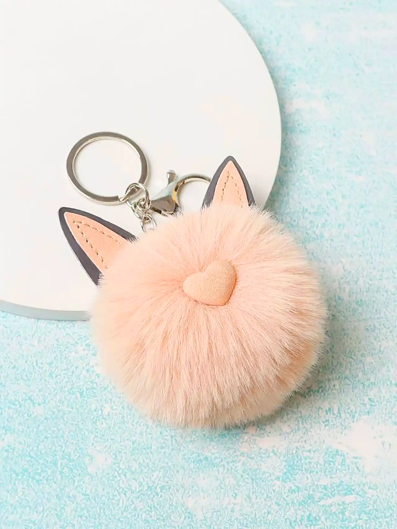 جاکلیدی پشمی فانتزی گربه ای