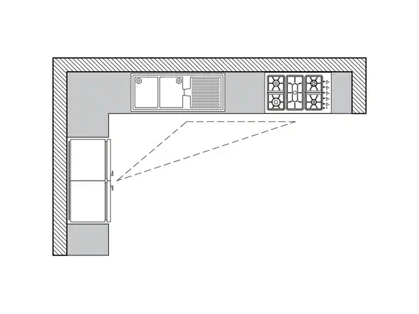 جانمایی لوازم آشپزخانه + جانمایی لوازم آشپزخانه بعنوان قلب تپنده خانه