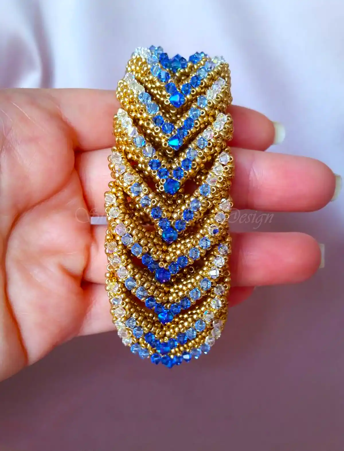 جواهرات شیک با سنگ آبی