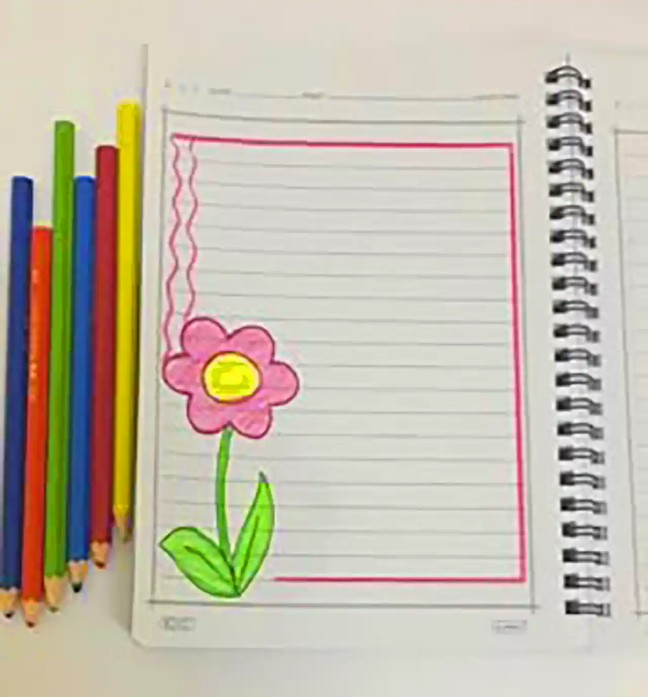 کارد نقاشی برای تزئین دفتر مشق