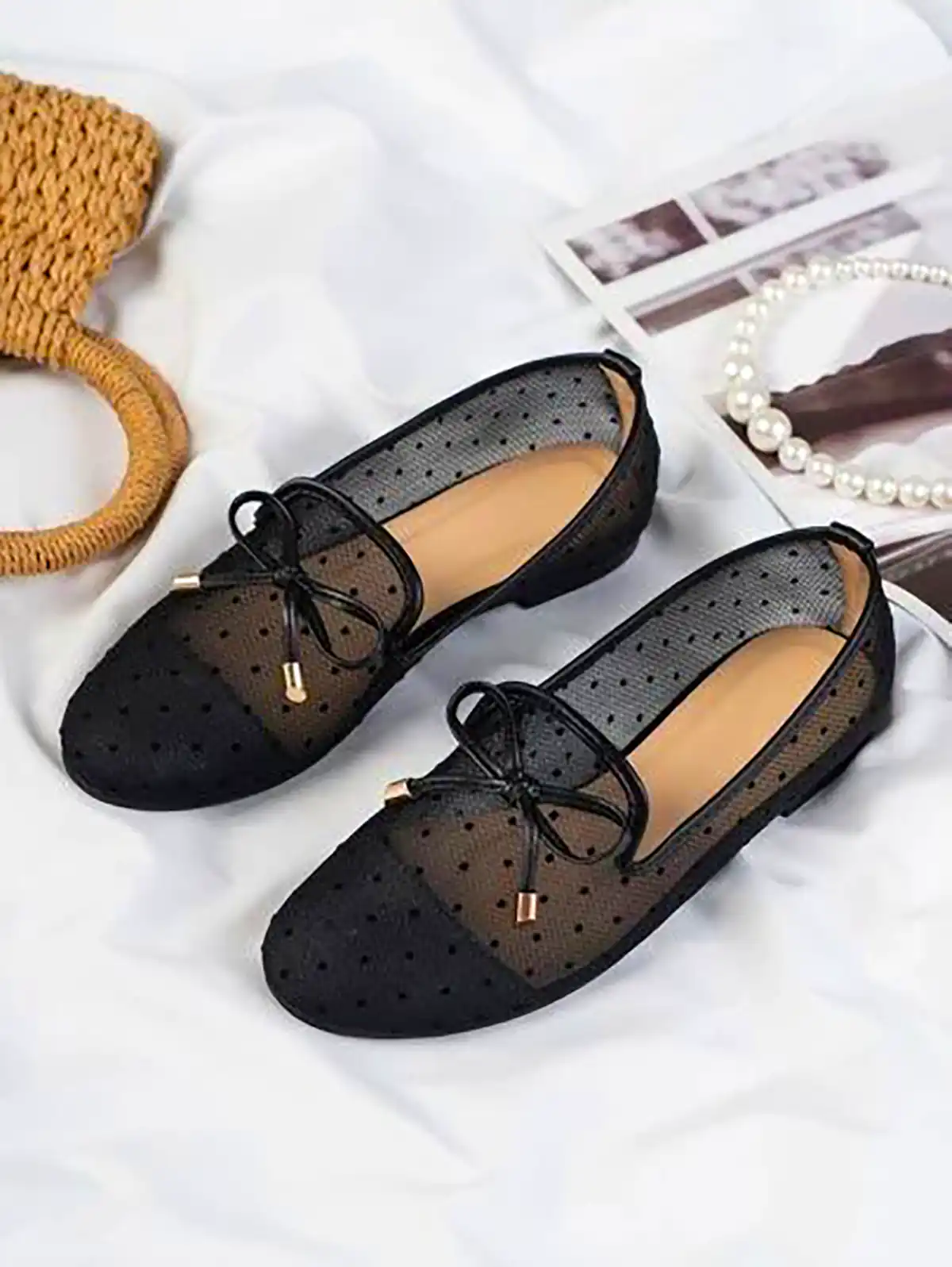 کفش عروسکی توری