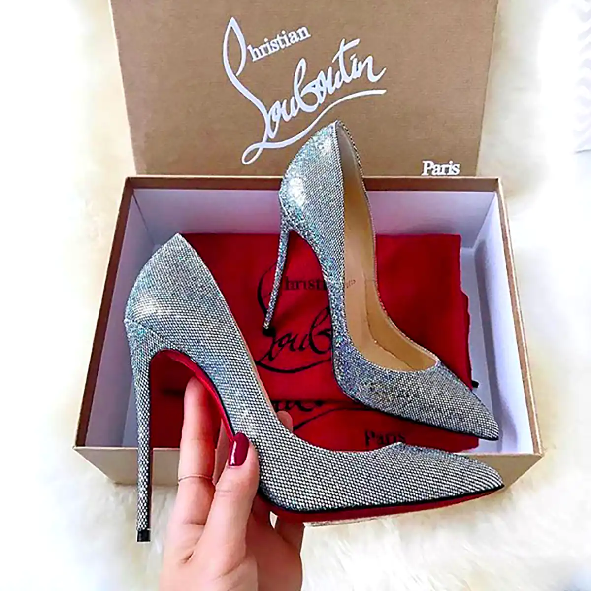 کفش پاشنه بلند مجلسی براق