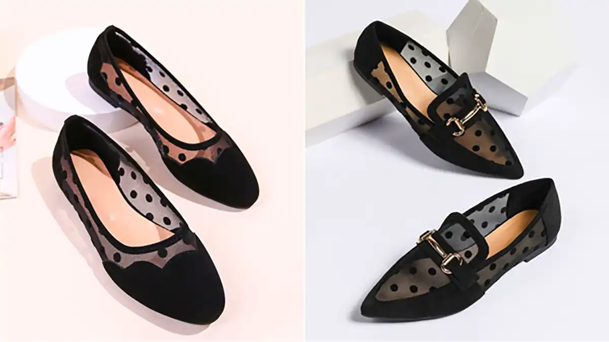 کفش عروسکی توری