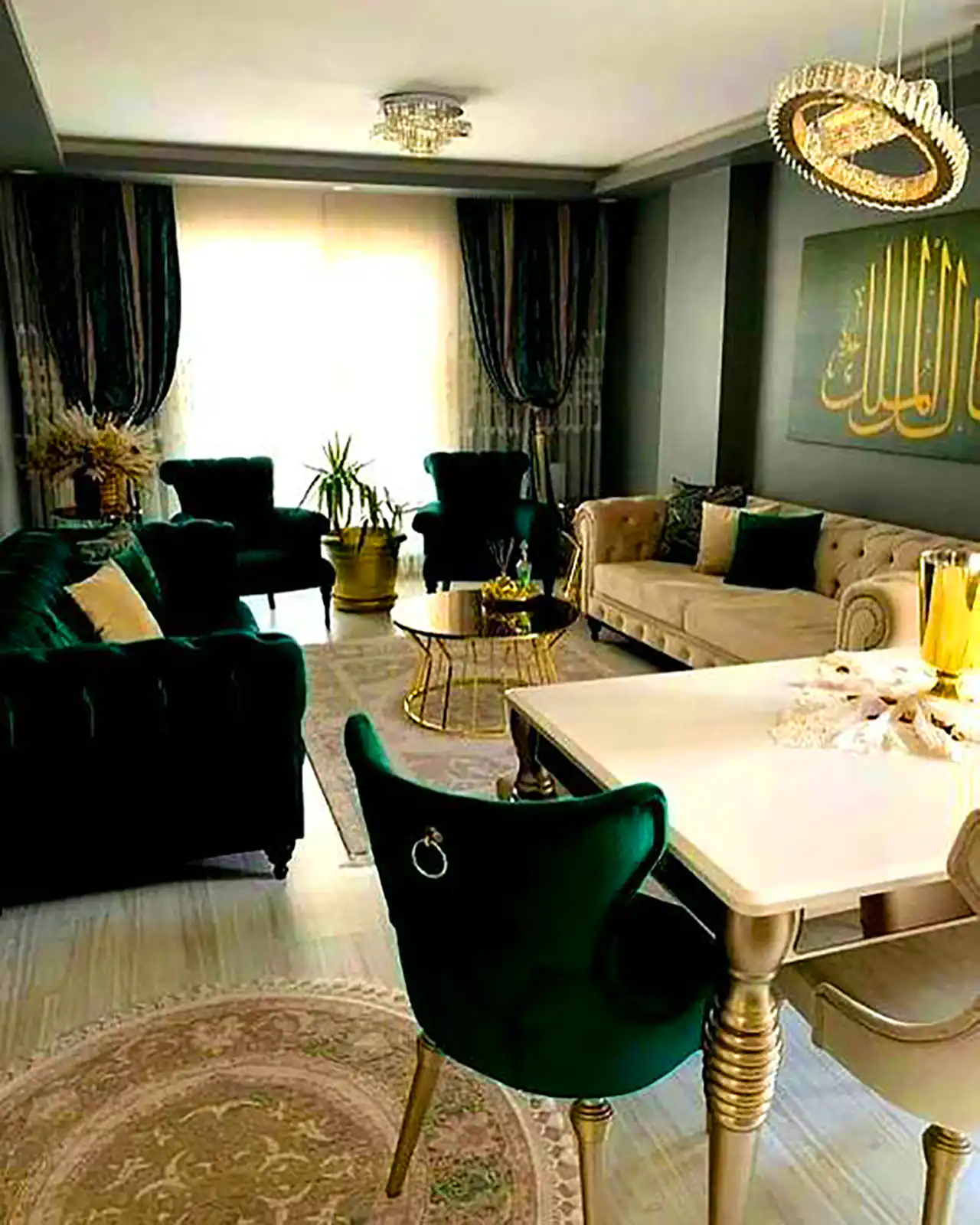 کاناپه سبز راحتی 