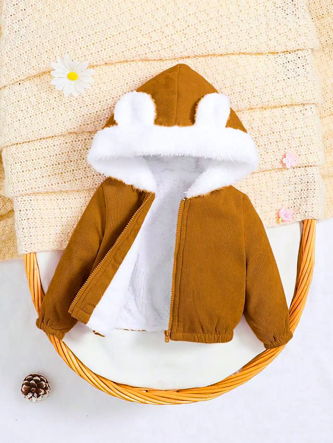 کاپشن داخل ببعی بچگانه