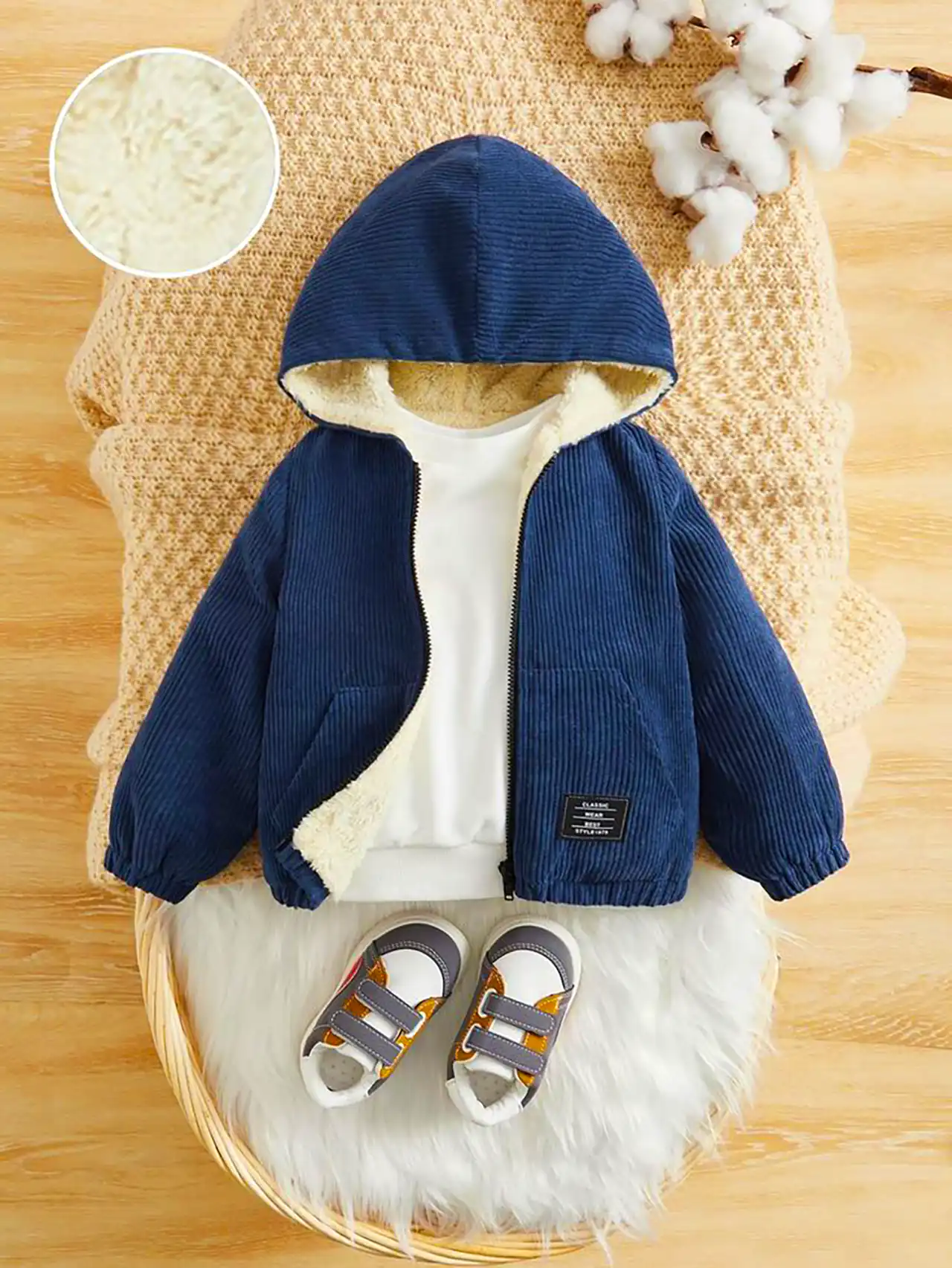 کاپشن داخل ببعی بچگانه