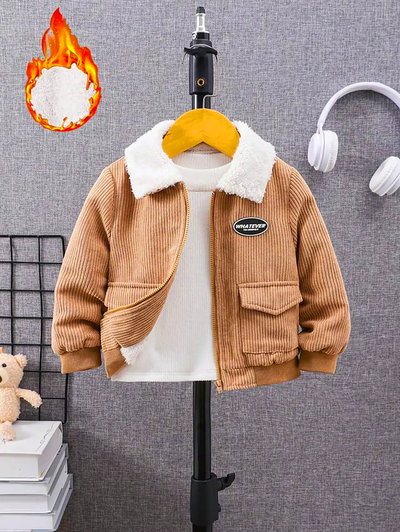 کاپشن داخل ببعی بچگانه