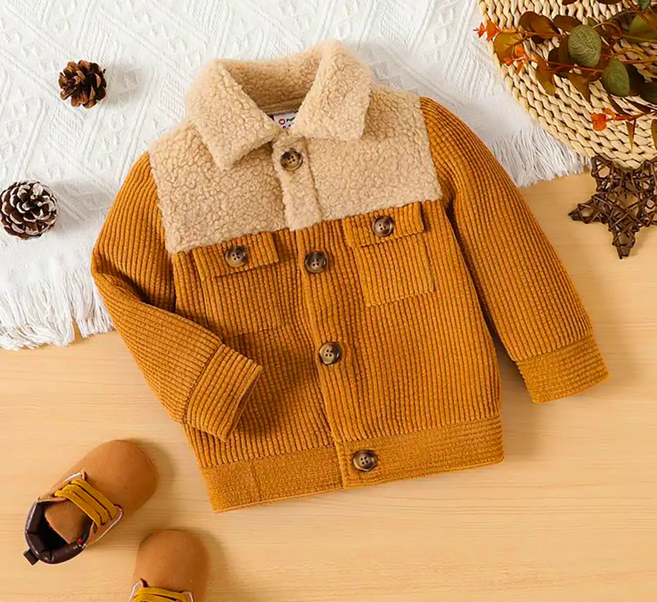 کاپشن داخل ببعی بچگانه