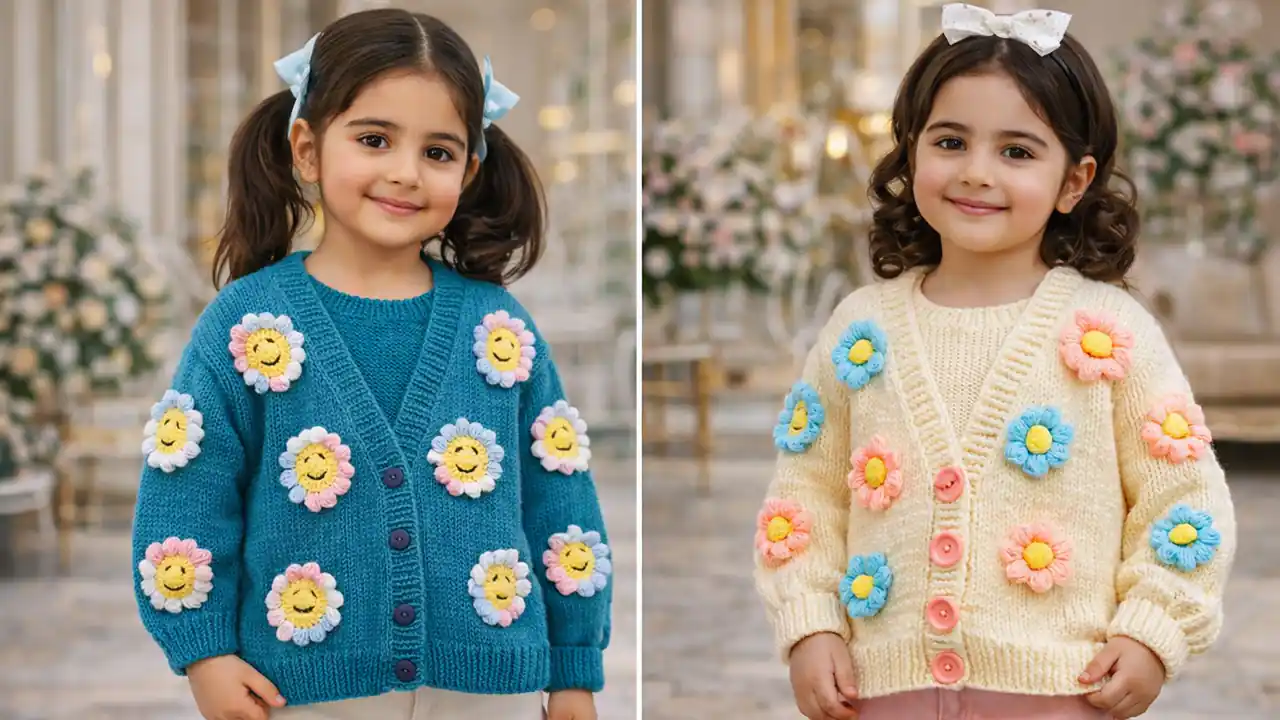 کاردیگان گل برجسته شیک بچگانه