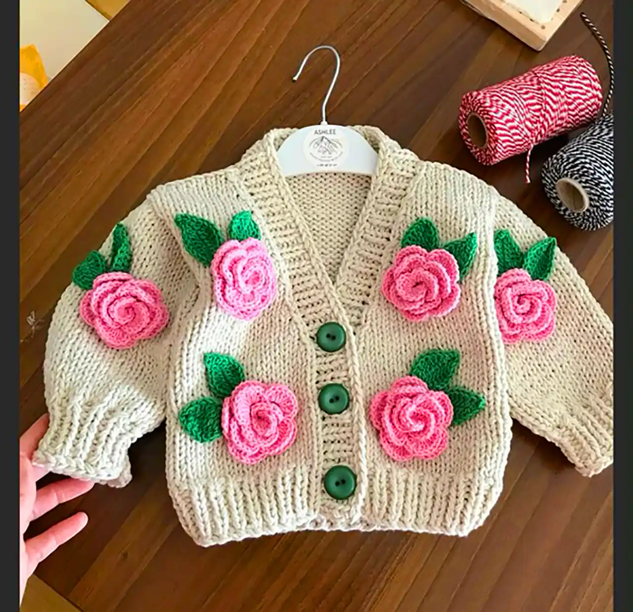 کاردیگان گل برجسته شیک بچگانه