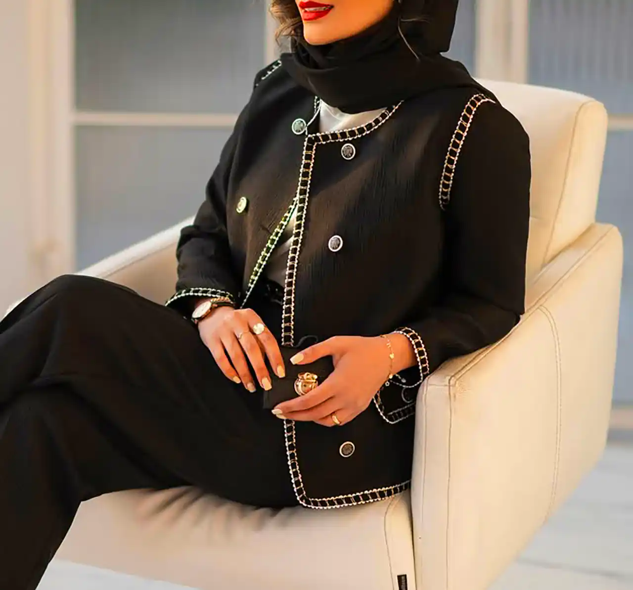 کت زنانه ابریشمی مجلسی لوکس