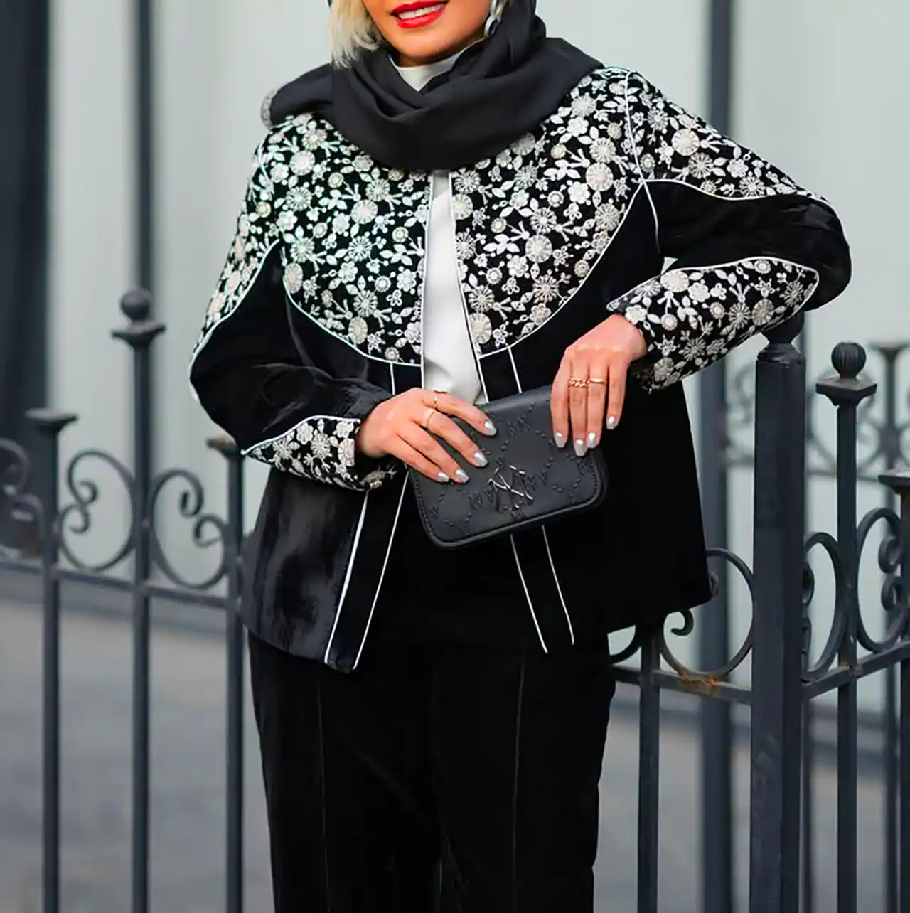 کت زنانه ابریشمی مجلسی لوکس