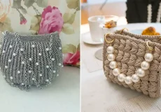 کیف دستی مکرومه جذاب