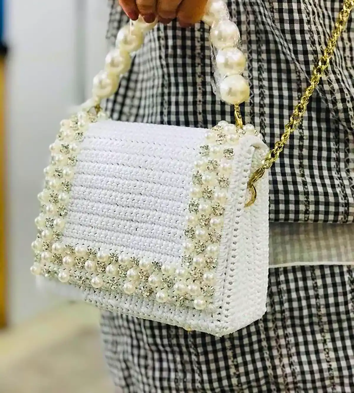 کیف دستی مکرومه جذاب