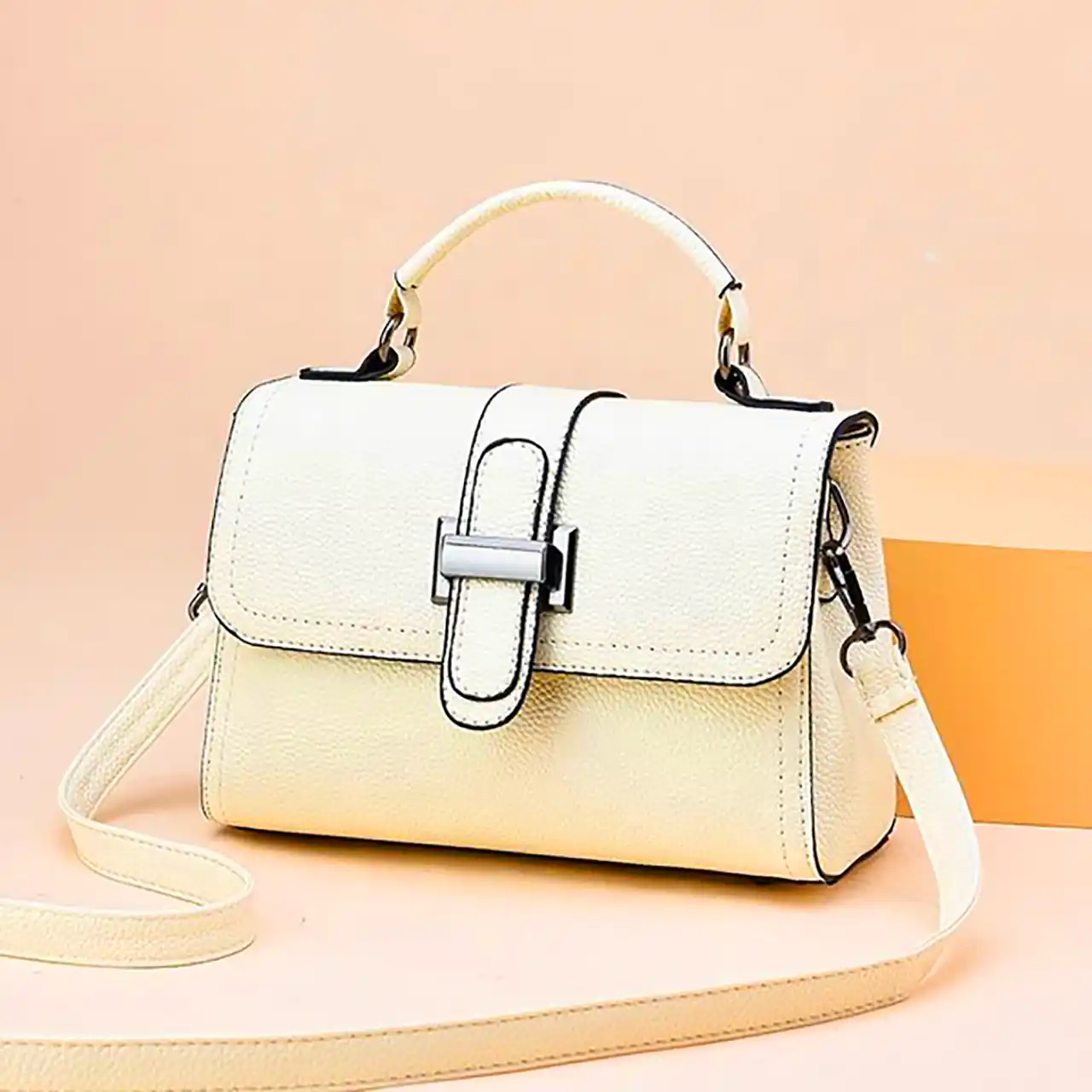 کیف دخترانه کرم استخوانی