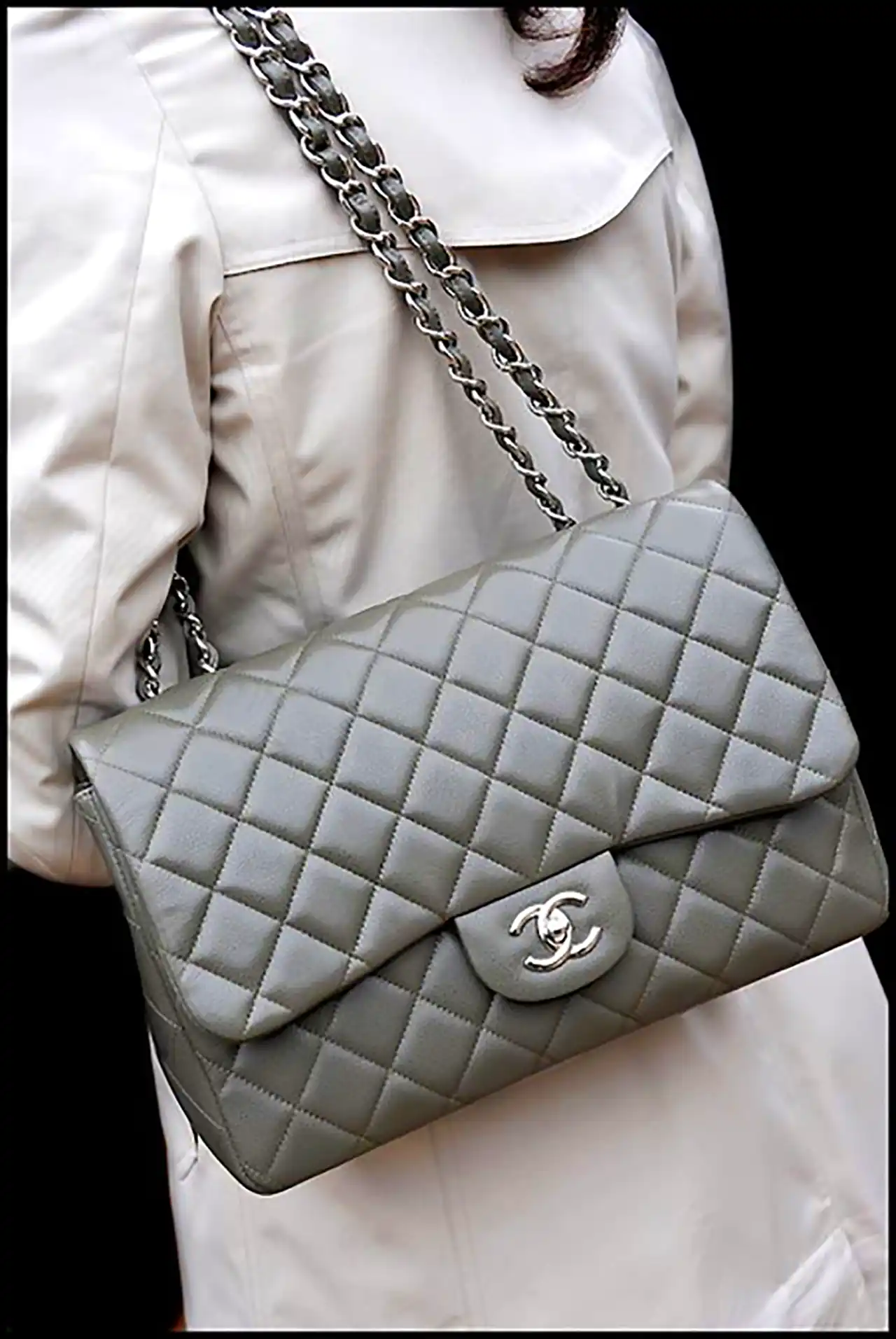 کیف دخترونه طوسی شیک 