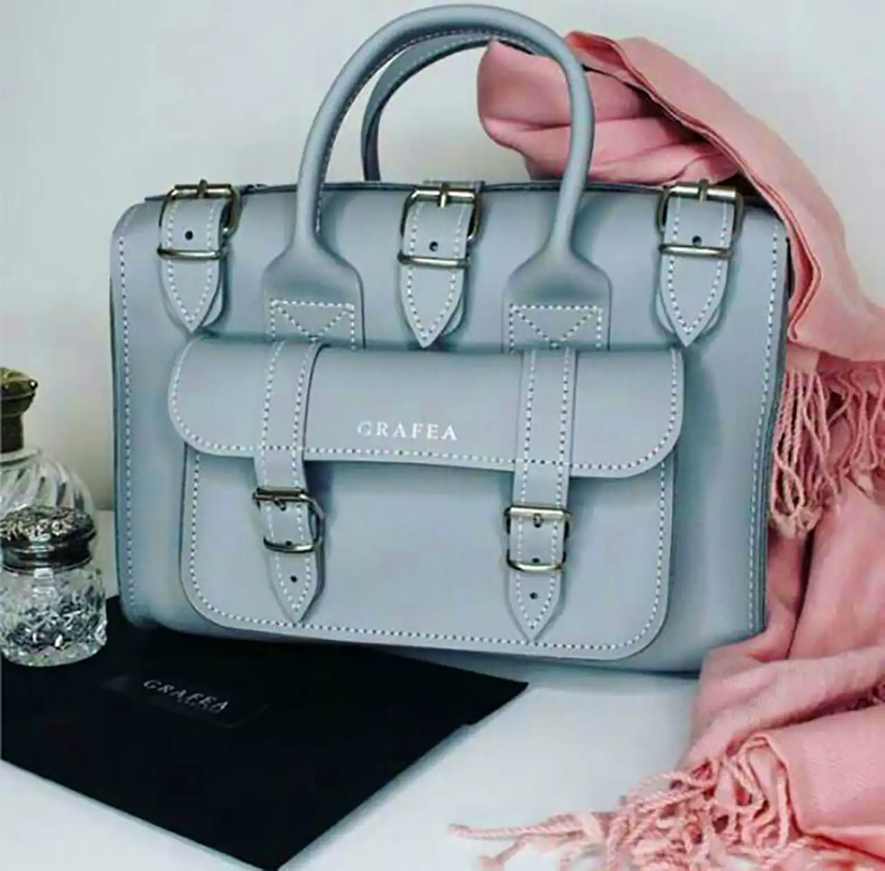 کیف دخترونه طوسی شیک 