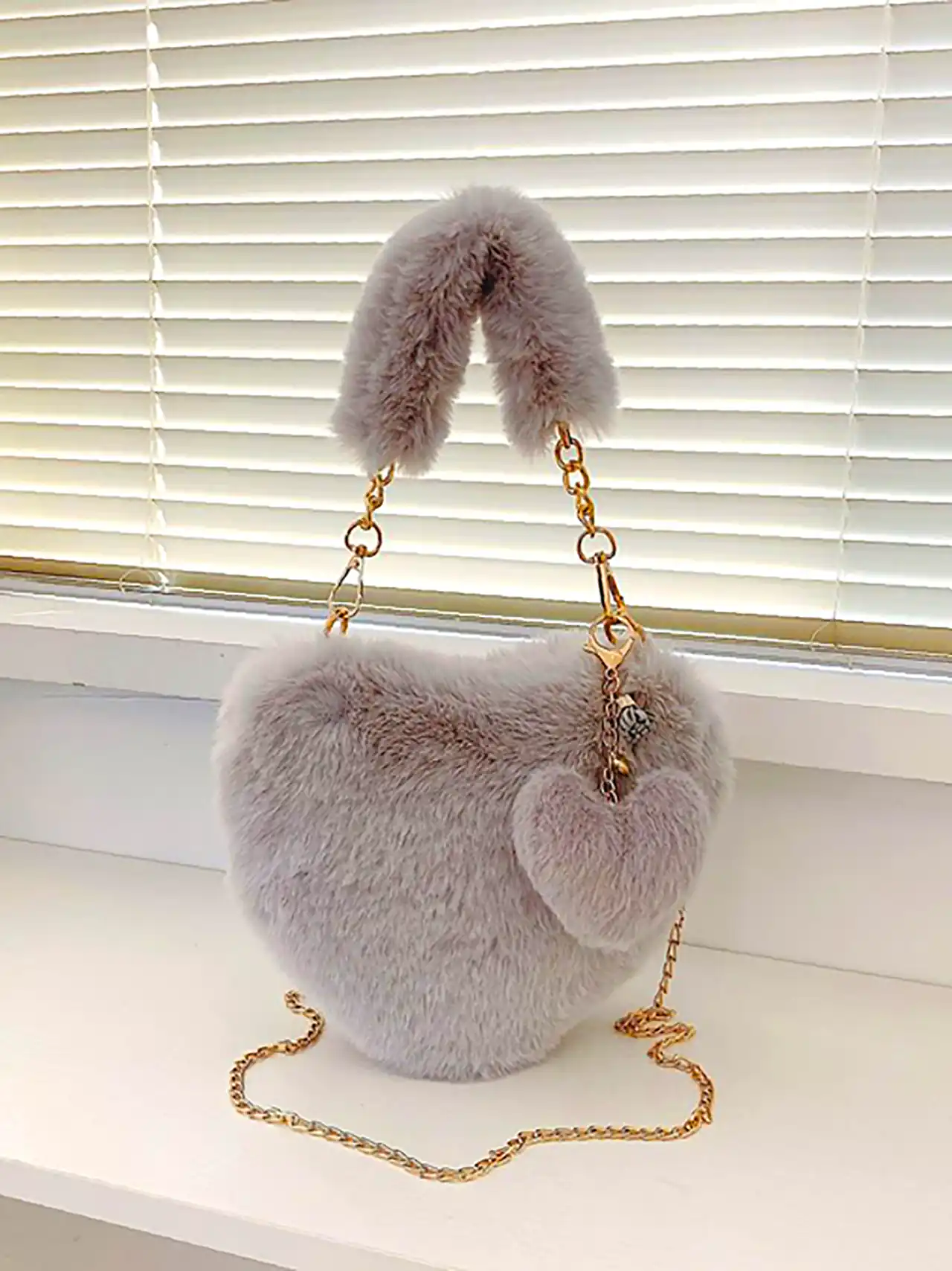 کیف دخترونه طوسی شیک 