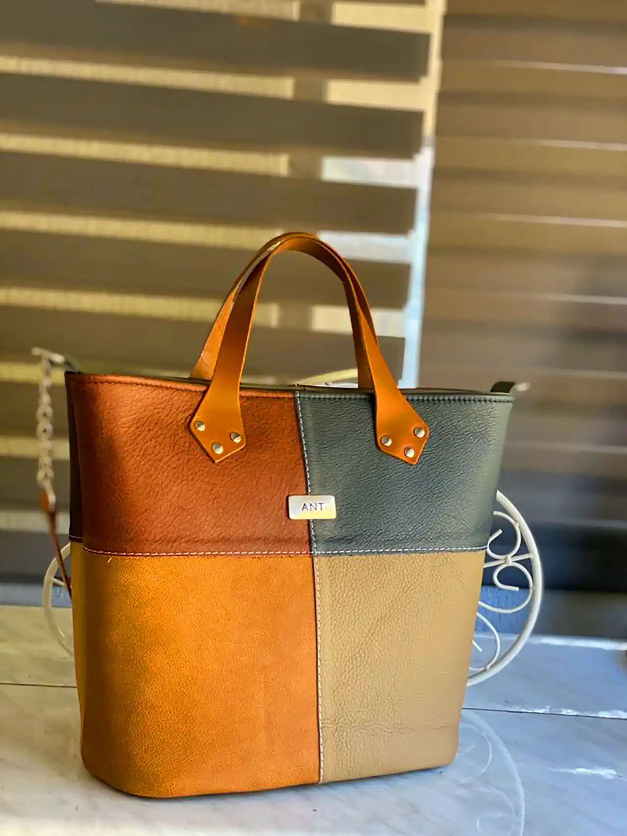 کیف دست دوز چرمی