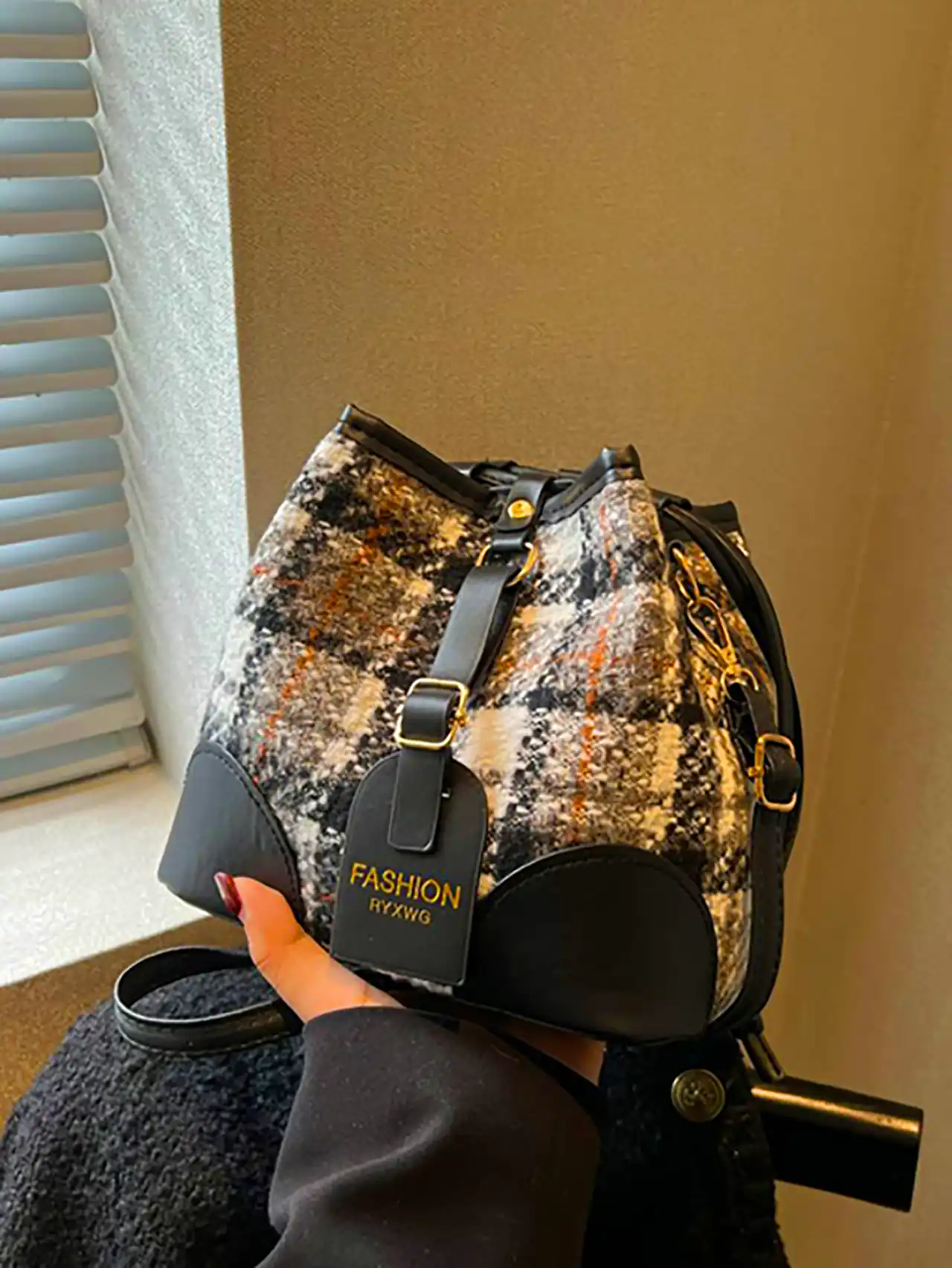 کیف دستی چارخونه شیک 