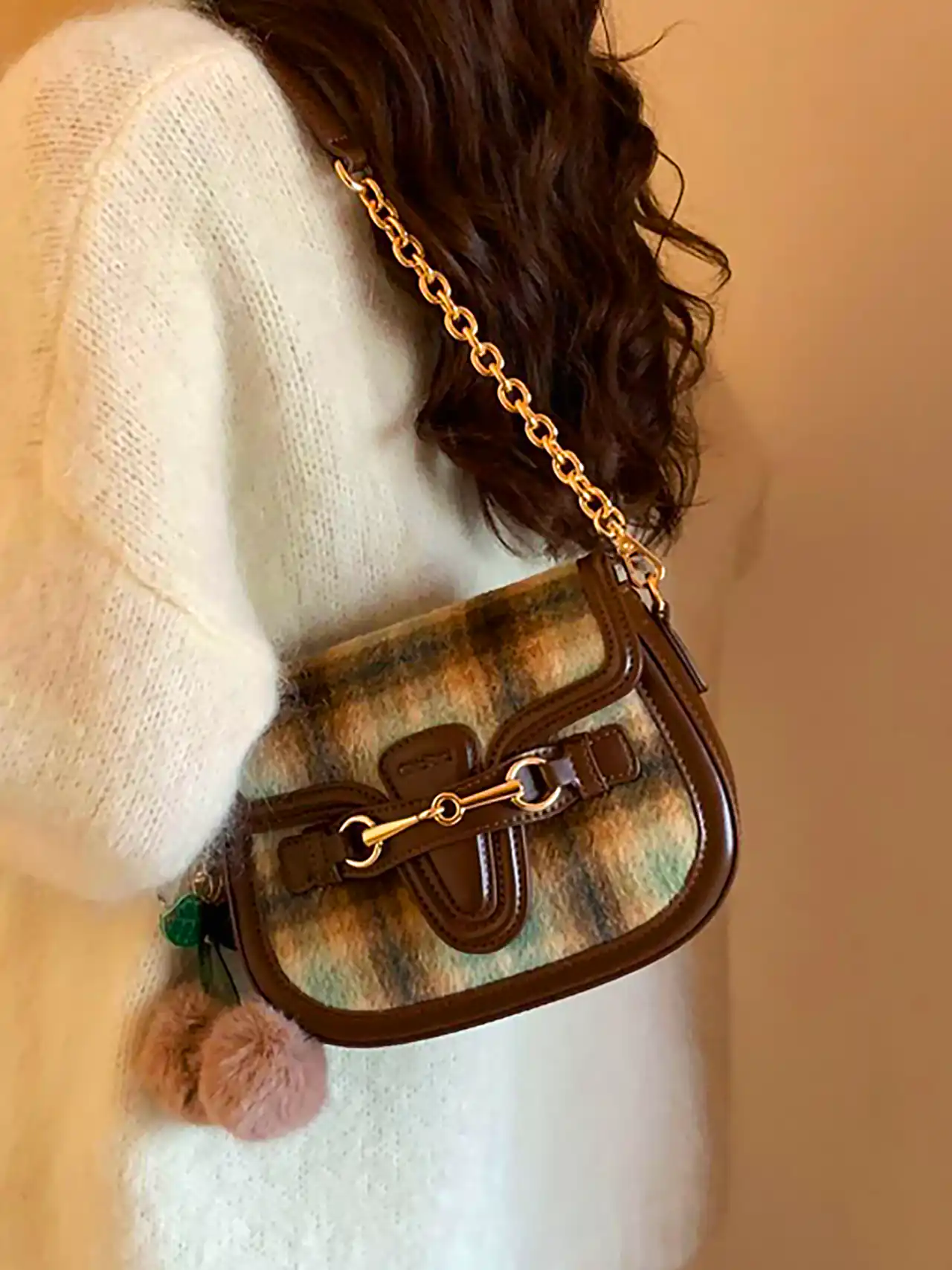 کیف دستی چارخونه شیک 