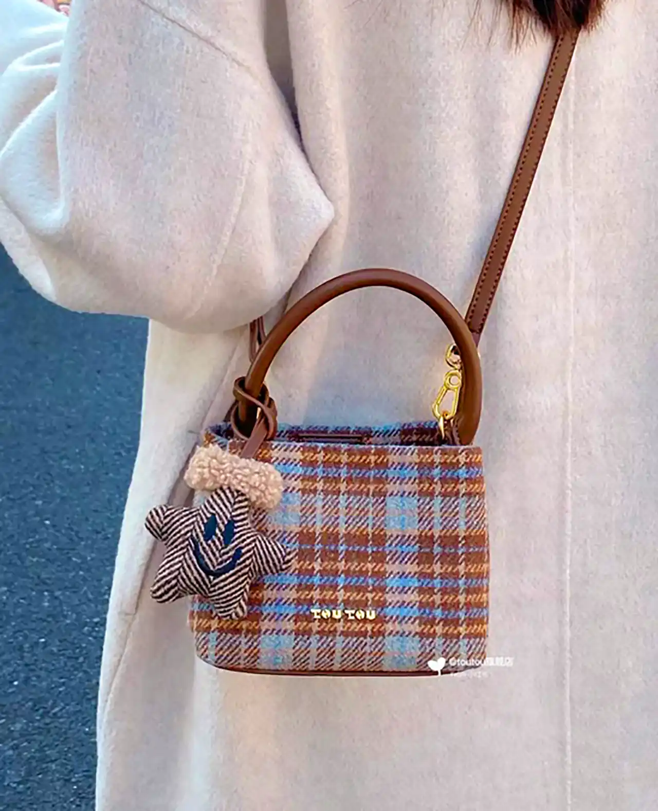 کیف دستی چارخونه شیک 