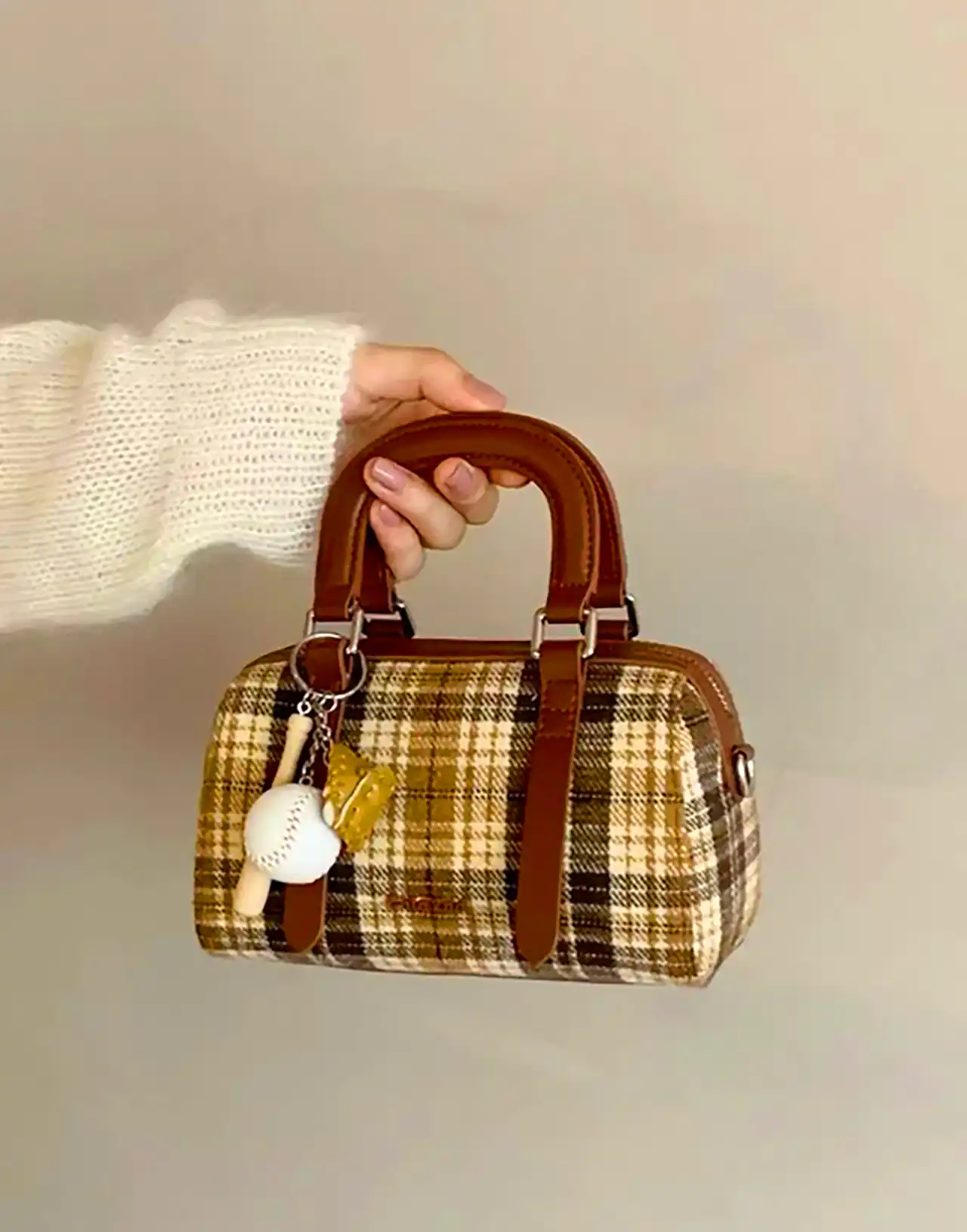 کیف دستی چارخونه شیک 