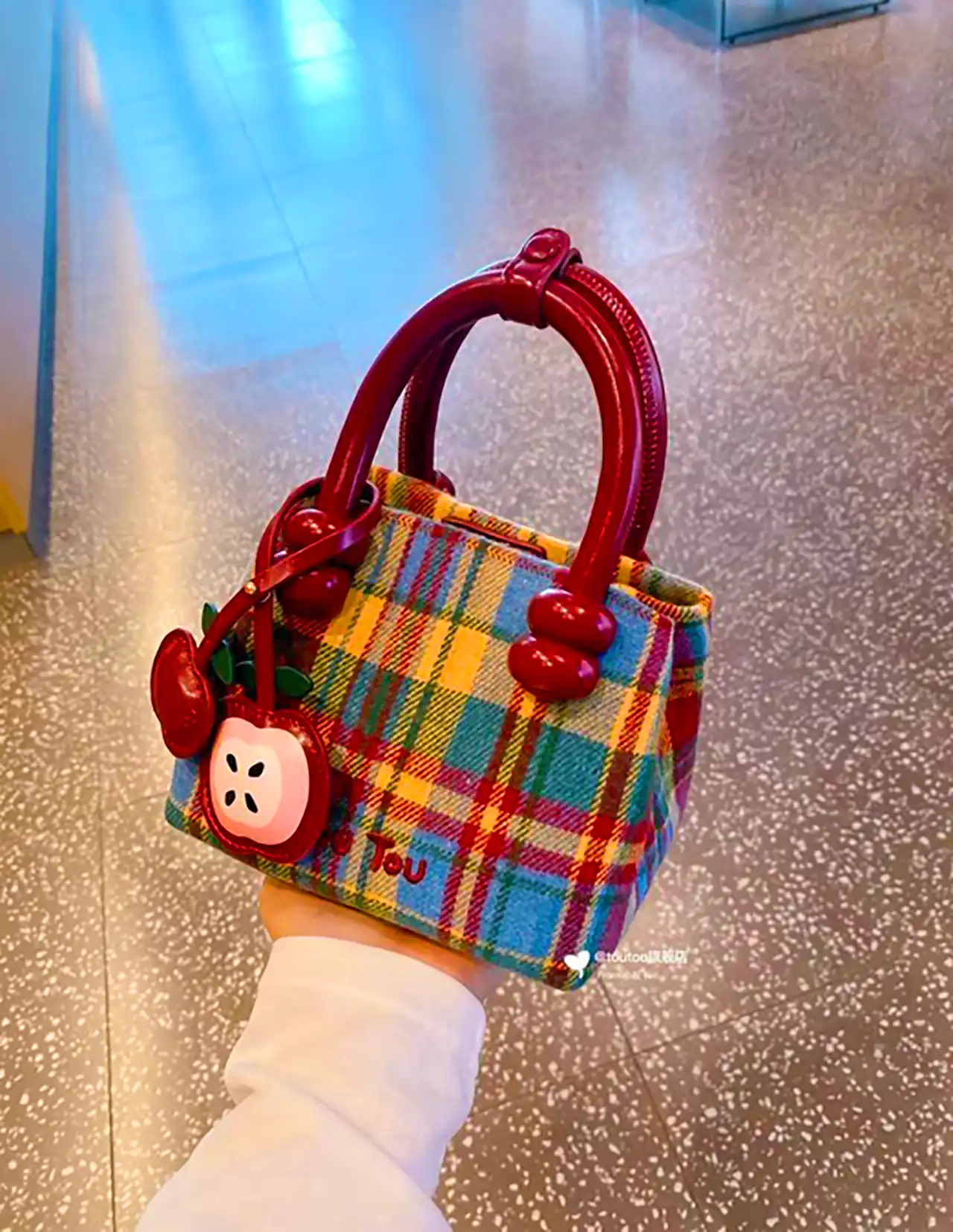 کیف دستی چارخونه شیک 