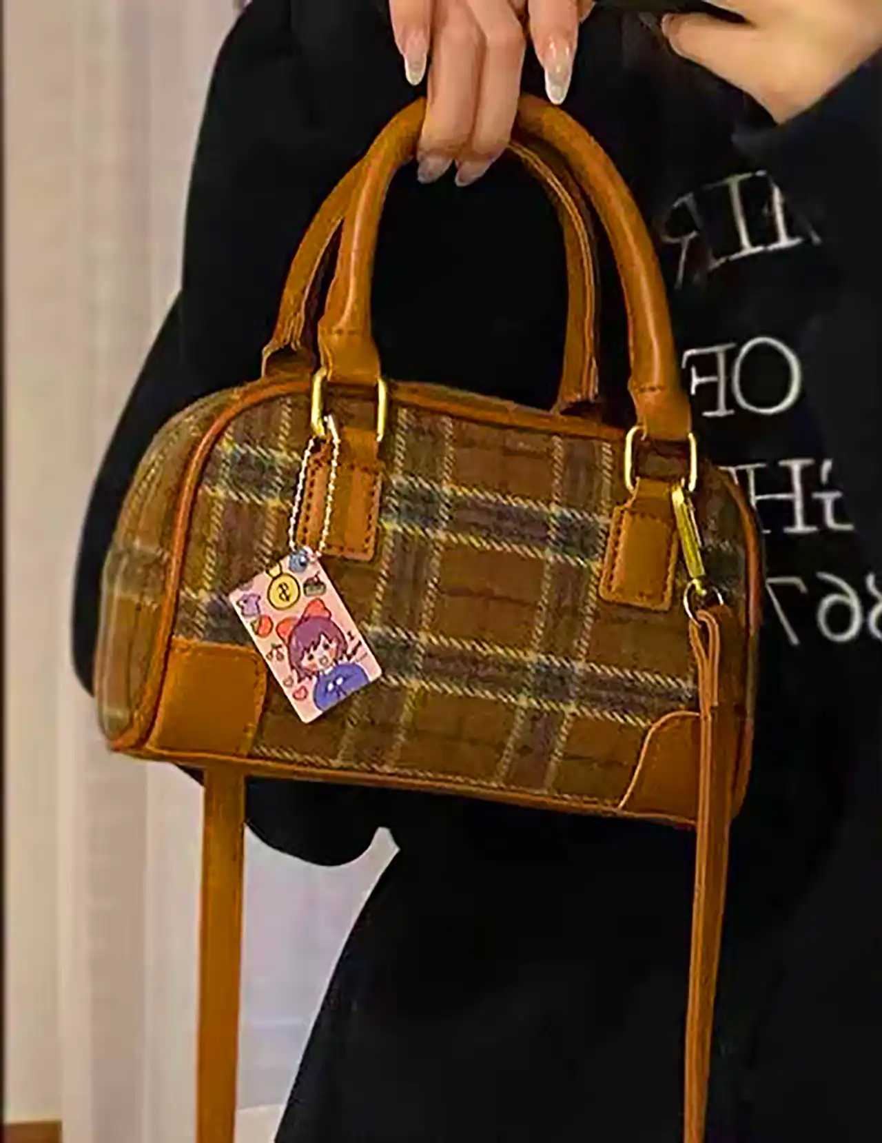 کیف دستی چارخونه شیک 