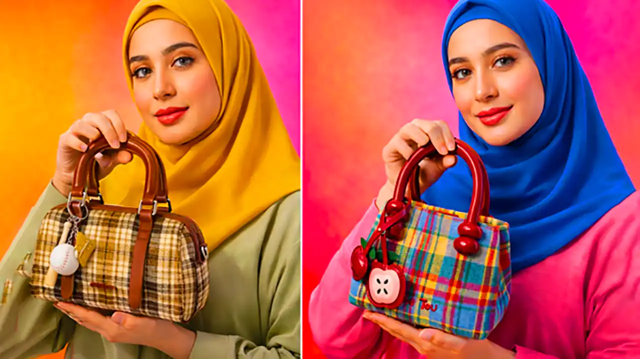 کیف دستی چارخونه شیک 