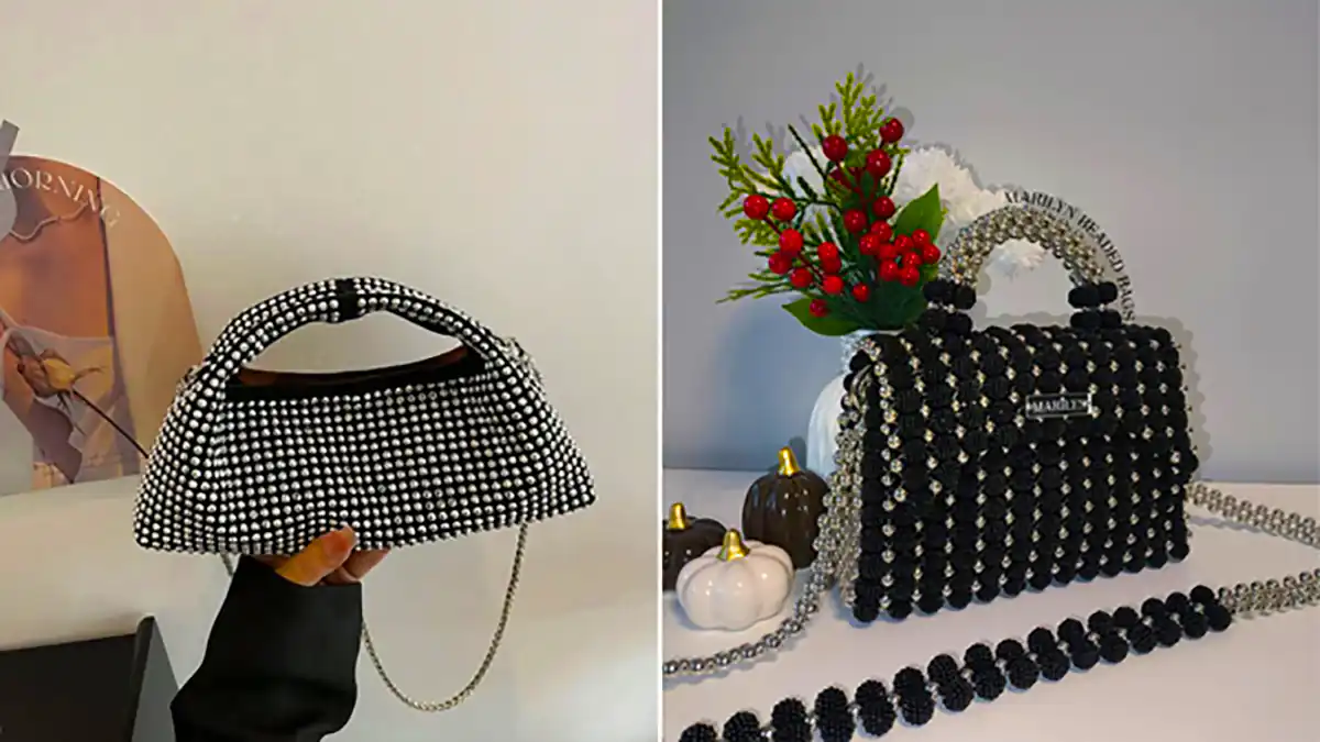 کیف مجلسی مهره دوزی شده